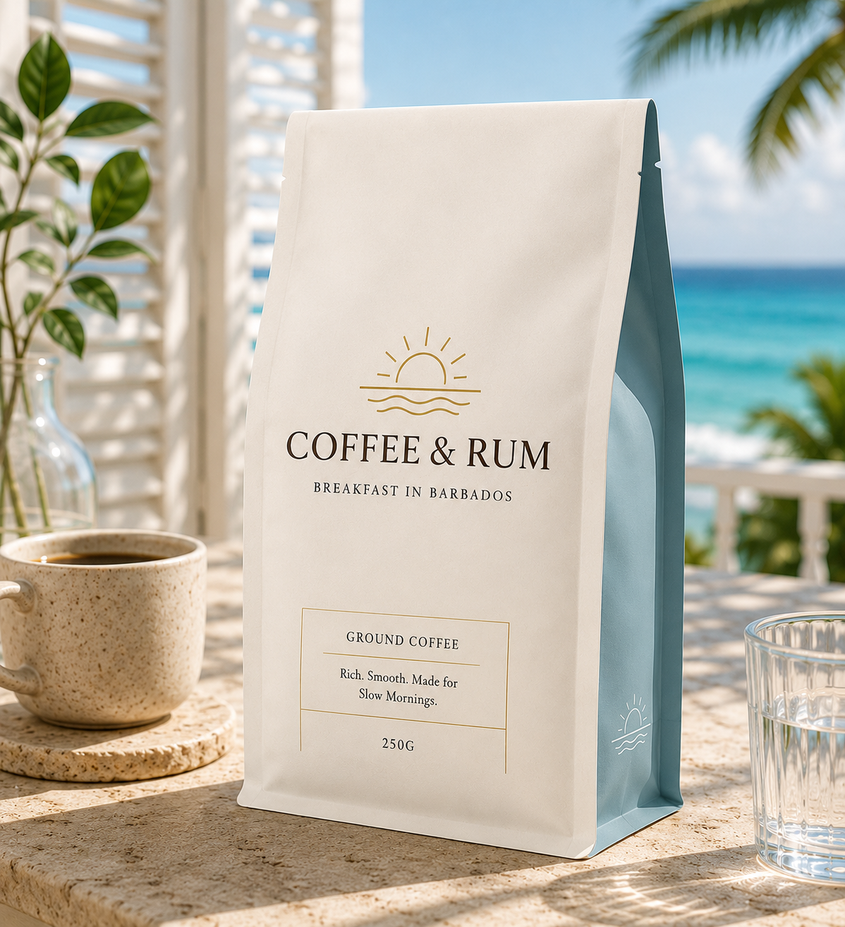 Coffee & Rum ground coffee bag